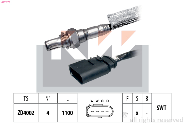 Lambda-sonde KW 497 170