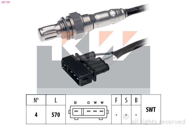 Lambda-sonde KW 497 191