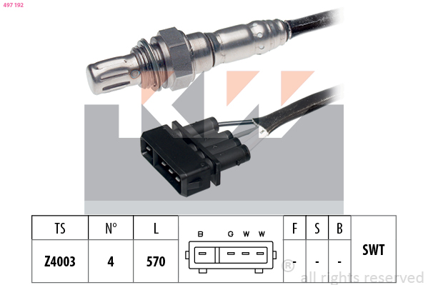 Lambda-sonde KW 497 192