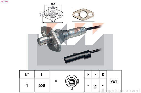 Lambda-sonde KW 497 248