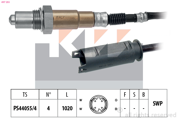 Lambda-sonde KW 497 255