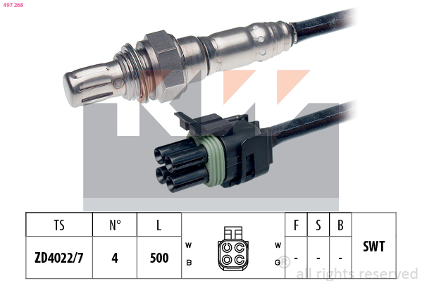 Lambda-sonde KW 497 268