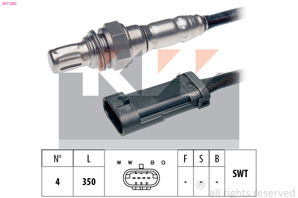 Lambda-sonde KW 497 280