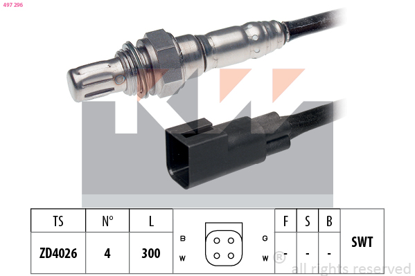 Lambda-sonde KW 497 296