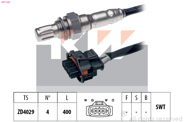 Lambda-sonde KW 497 343