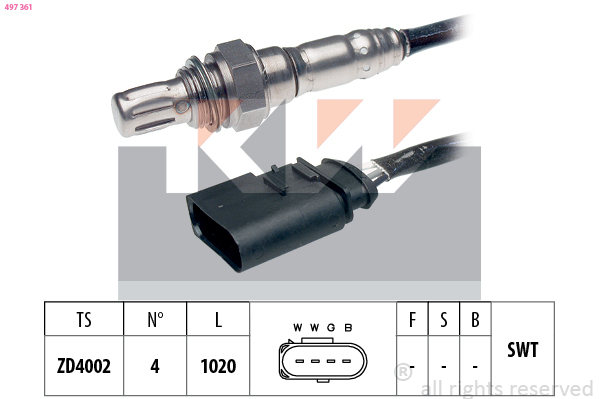 Lambda-sonde KW 497 361