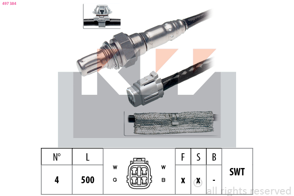 Lambda-sonde KW 497 384