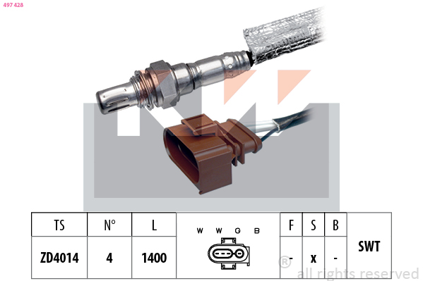 Lambda-sonde KW 497 428