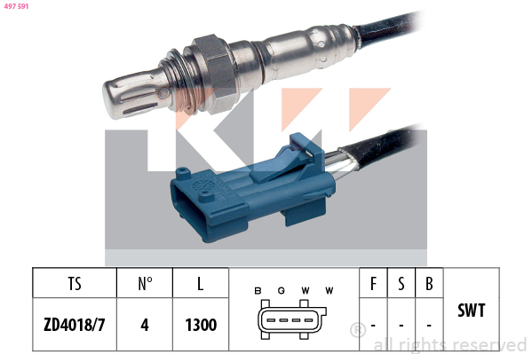 Lambda-sonde KW 497 591