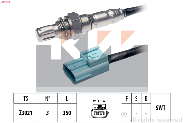 Lambda-sonde KW 497 624