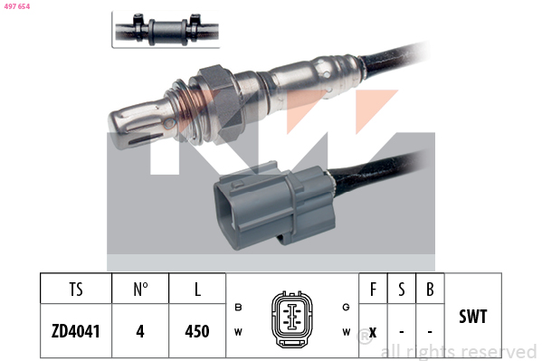 Lambda-sonde KW 497 654