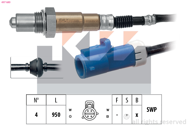 Lambda-sonde KW 497 680