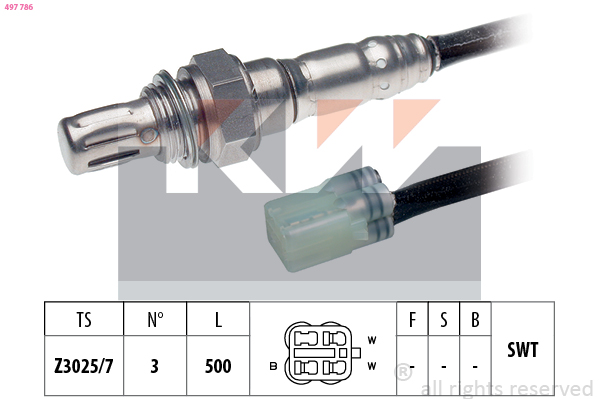 Lambda-sonde KW 497 786