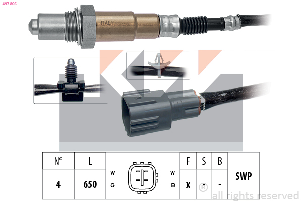 Lambda-sonde KW 497 805