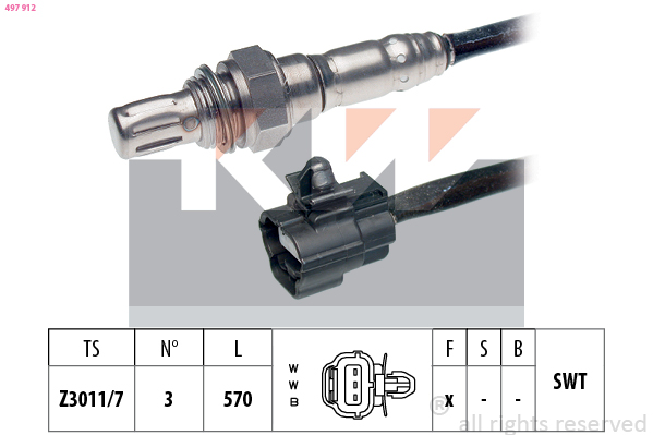 Lambda-sonde KW 497 912