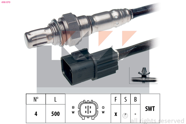 Lambda-sonde KW 498 070