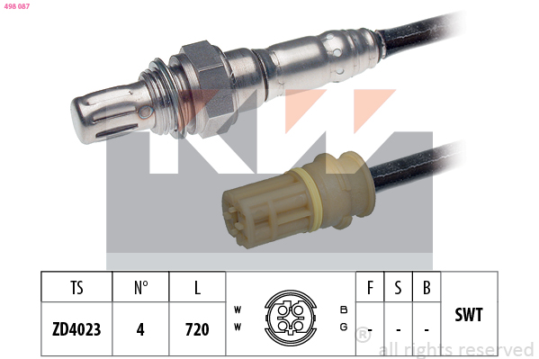 Lambda-sonde KW 498 087