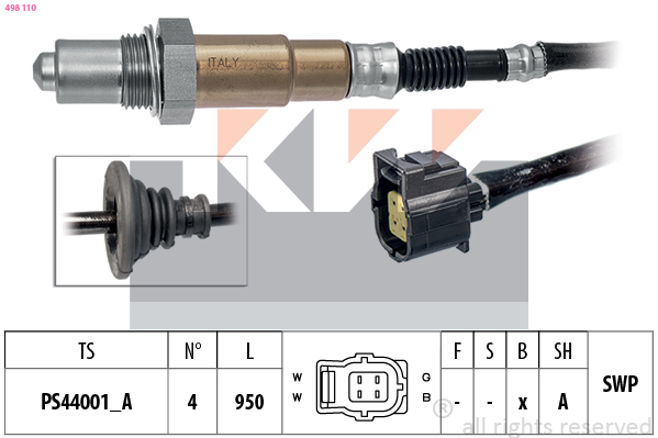 Lambda-sonde KW 498 110