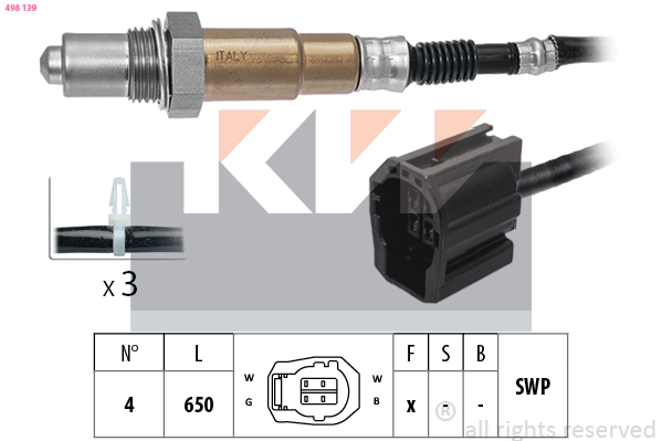 Lambda-sonde KW 498 139