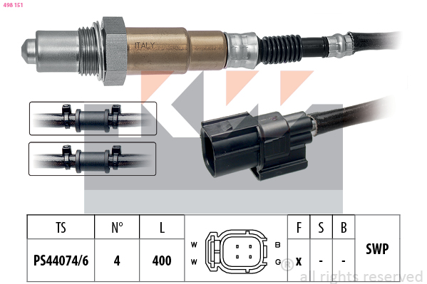 Lambda-sonde KW 498 151