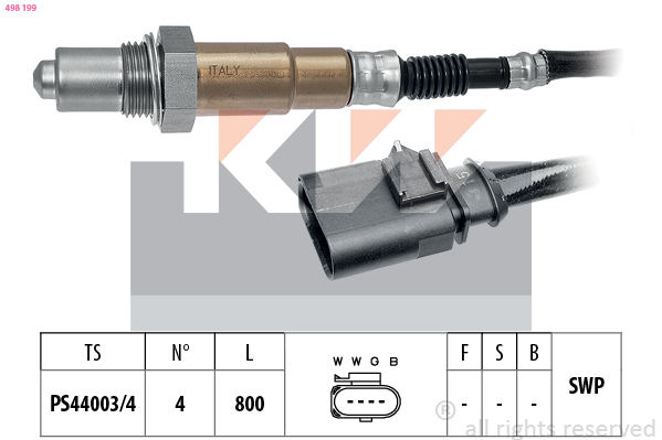 Lambda-sonde KW 498 199