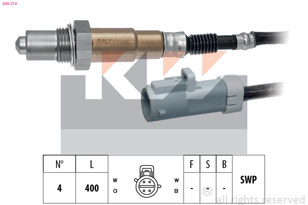 Lambda-sonde KW 498 219