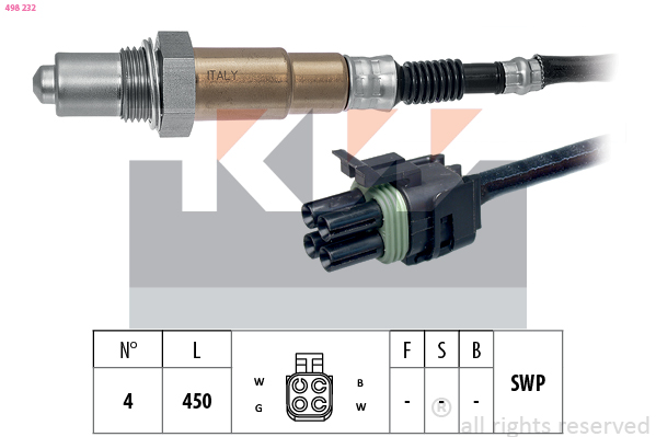 Lambda-sonde KW 498 232