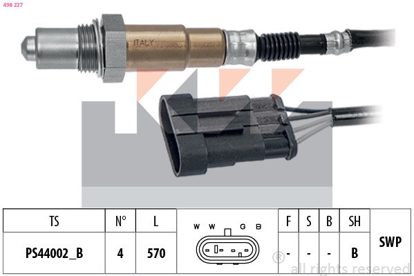 Lambda-sonde KW 498 237