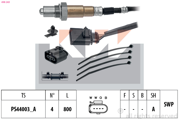 Lambda-sonde KW 498 243