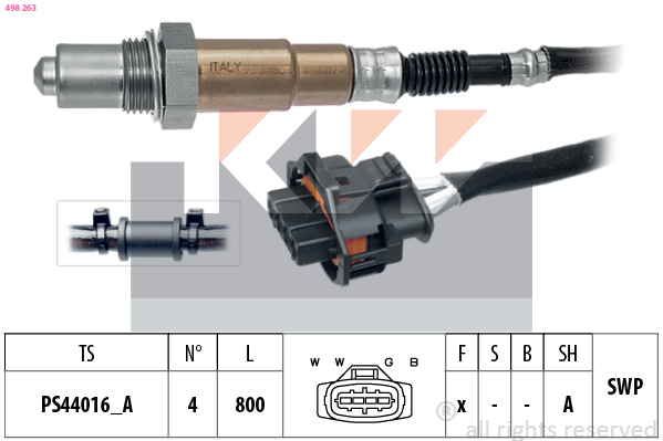 Lambda-sonde KW 498 263