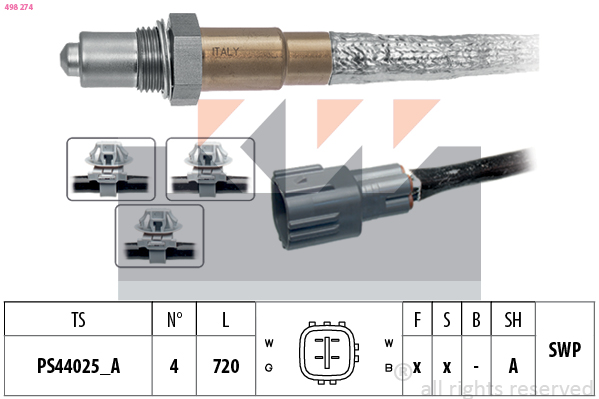 Lambda-sonde KW 498 274