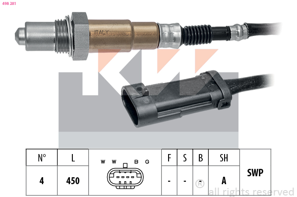 Lambda-sonde KW 498 281