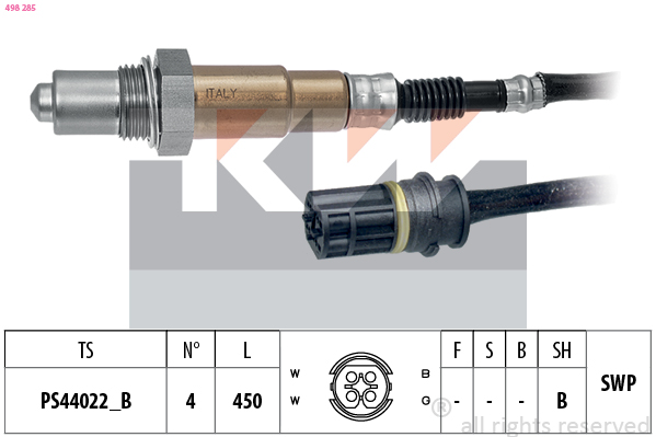 Lambda-sonde KW 498 285