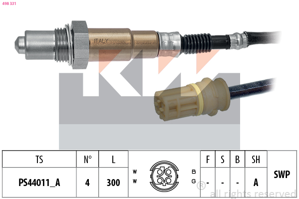 Lambda-sonde KW 498 331