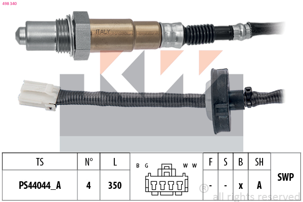 Lambda-sonde KW 498 340