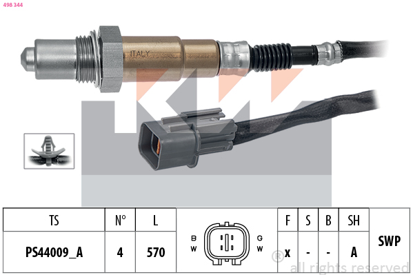 Lambda-sonde KW 498 344