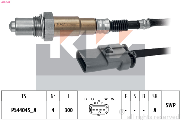 Lambda-sonde KW 498 349