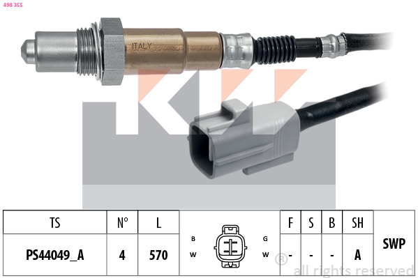 Lambda-sonde KW 498 355