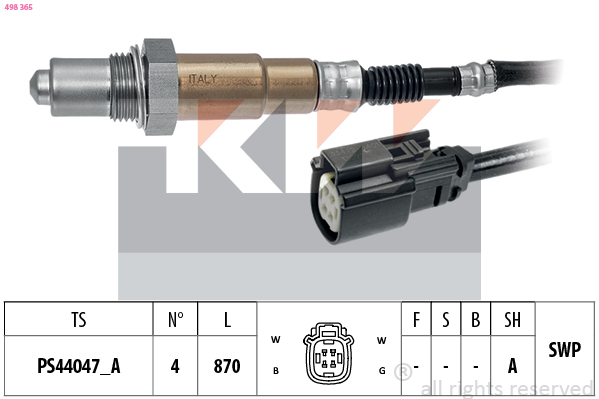 Lambda-sonde KW 498 365