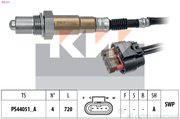 Lambda-sonde KW 498 375