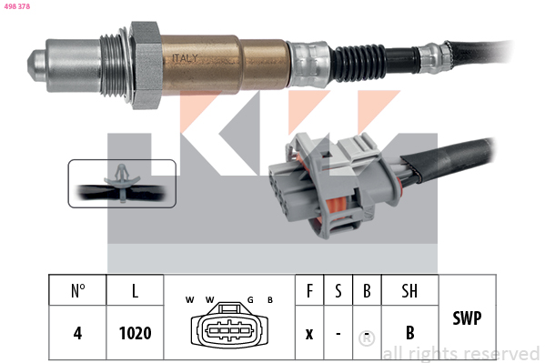 Lambda-sonde KW 498 378