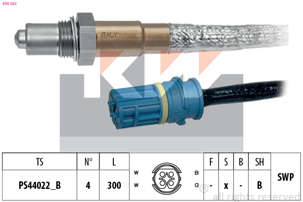 Lambda-sonde KW 498 383