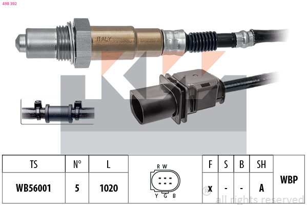 Lambda-sonde KW 498 392