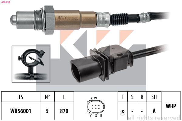 Lambda-sonde KW 498 497