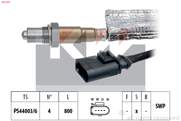 Lambda-sonde KW 498 499