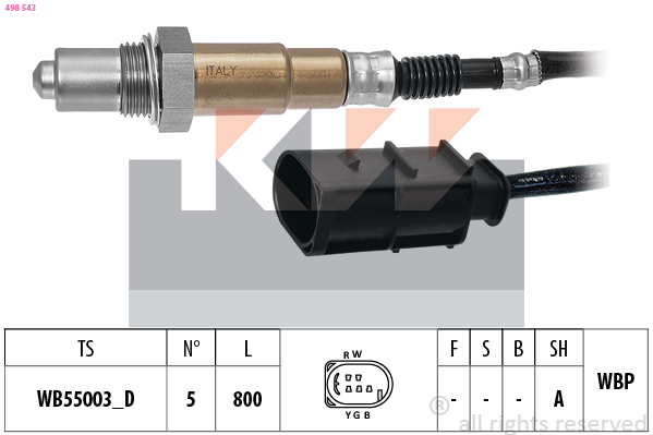 Lambda-sonde KW 498 543