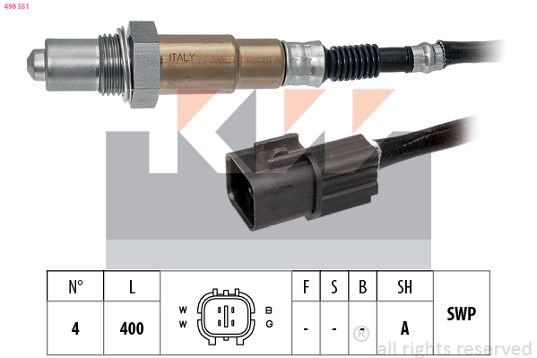 Lambda-sonde KW 498 551