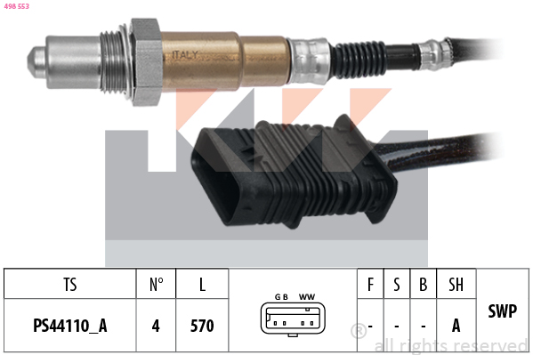 Lambda-sonde KW 498 553