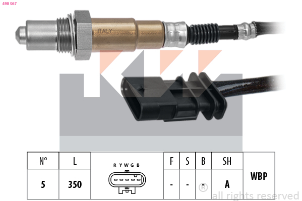 Lambda-sonde KW 498 567