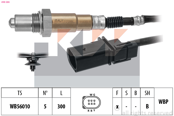 Lambda-sonde KW 498 586